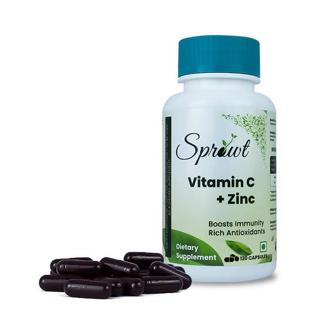 Sprowt Plant Based Vitamin C with Zinc Veg Capsule