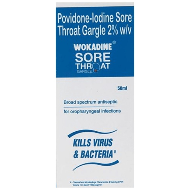Wokadine Sore Throat 2% Gargle 50ml