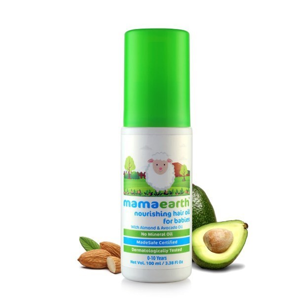 Mamaearth Nourishing Almond & Avocado Baby Hair Oil 100ml