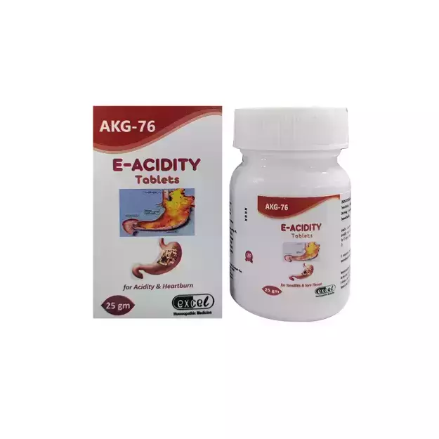 E Acidity Tablets 25gm AKG 76