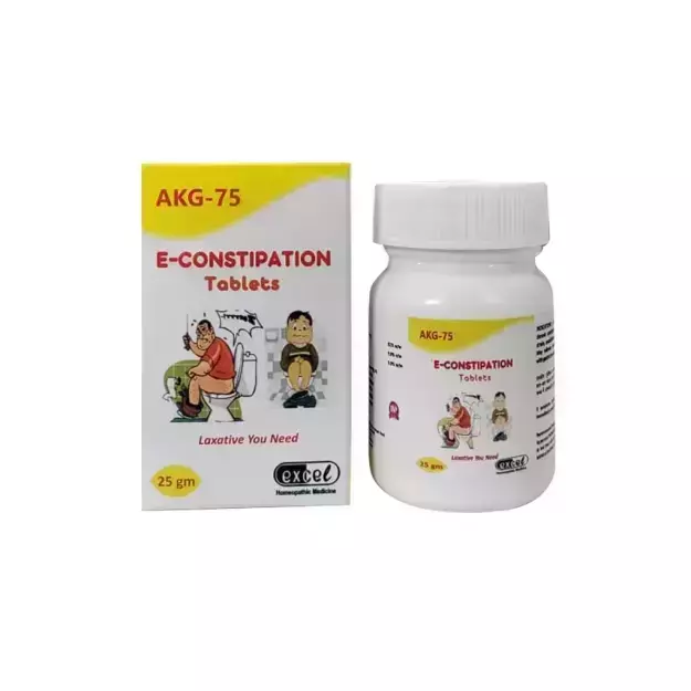 E Constipation Tablets 25gm AKG 75