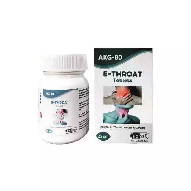 E Throat Tablets 25gm AKG 80