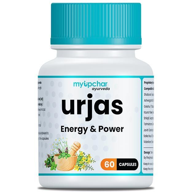 Urjas Energy & Power Booster for Men, A powerful blend of Shilajit, Safed Musli, and Ashwagandha