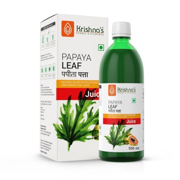 Krishnas Herbal & Ayurveda Papaya Leaf Juice 500ml