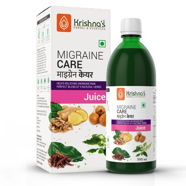 Krishnas Herbal & Ayurveda  Migraine Care Juice 500ml