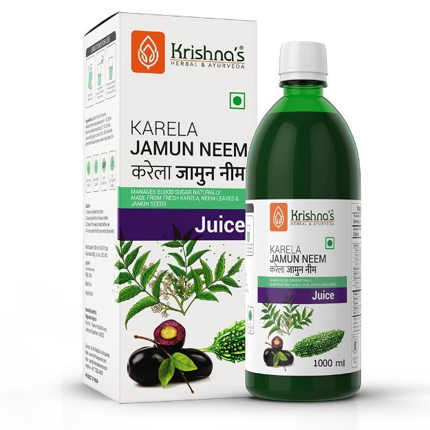 Krishnas Herbal & Ayurveda Karela Jamun Neem Juice 1000ml