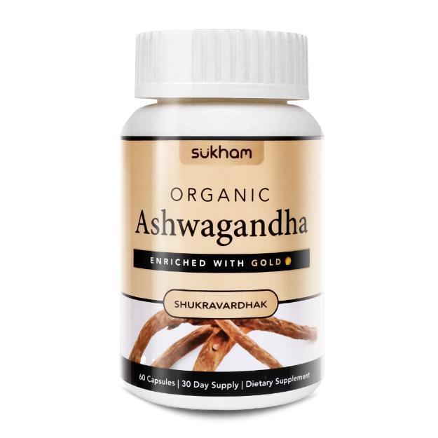 Sukham Organic Ashwagandha Capsules (60)