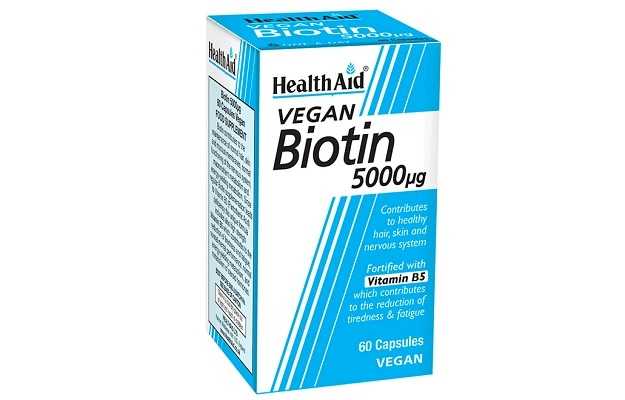 Health Aid Vegan Biotin 5000µg Tablet
