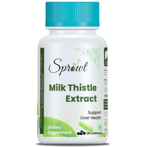 Sprowt Milk Thistle Extract Liver Detox Supplement For Men And Women