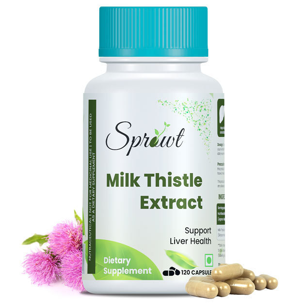 Sprowt Milk Thistle Extract Liver Detox Supplement For Men And Women