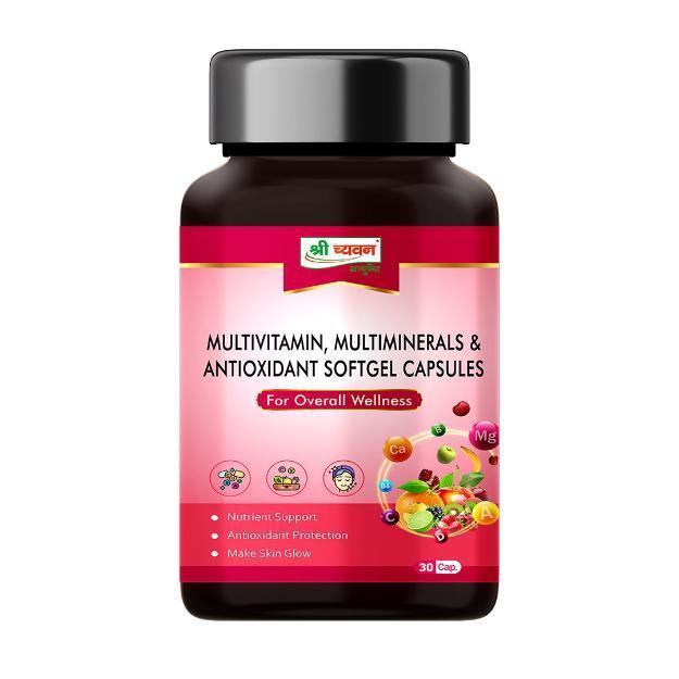 Shri Chyawan Multivitamin Multiminerals And Antioxidant Softgel Capsules (30)