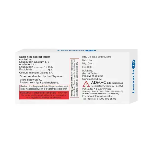 Leevarin 15mg Tablet