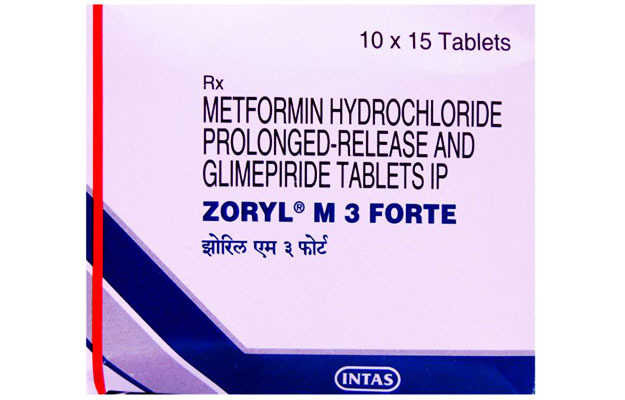 Zoryl M 3 Forte Tablet Pr (15)