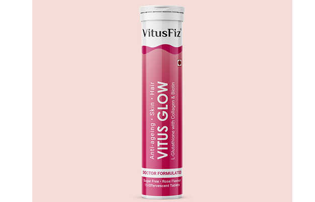 VitusFiz Vitus Glow L-Glutathione with Collagen and Biotin Tablet