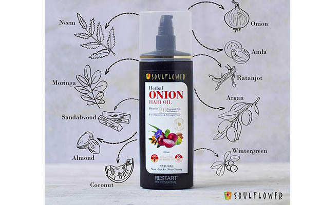 Soulflower Herbal Onion Hair Oil: Uses, Price, Dosage, Side Effects,  Substitute, Buy Online