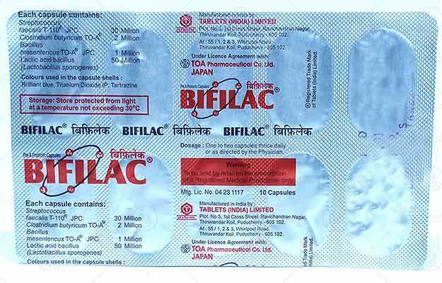 Bifilac Capsule Benefits Side Effects Price Dose How To Use Interactions