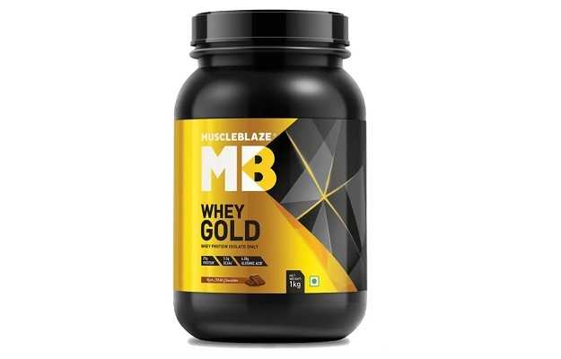 Muscle Blaze Whey Gold Protein Powder Chocolate 1kg