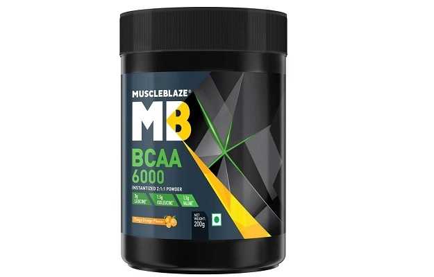 MuscleBlaze BCAA 6000 Orange Flavor Powder