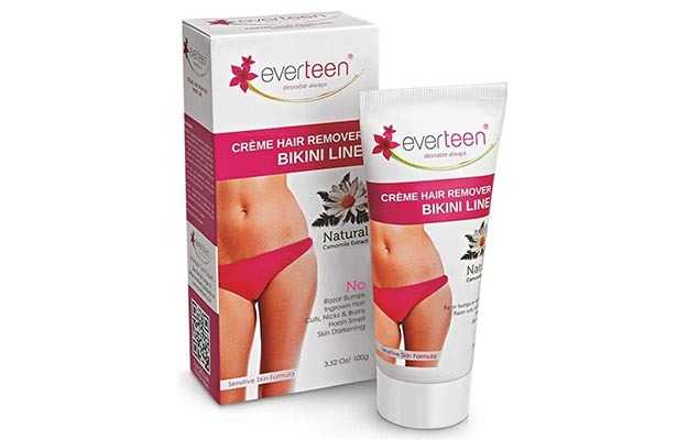 Everteen Bikini Line Hair Remover Cream Twin Pack (2X50gm Each): Buy packet  of 1 Box at best price in India | 1mg