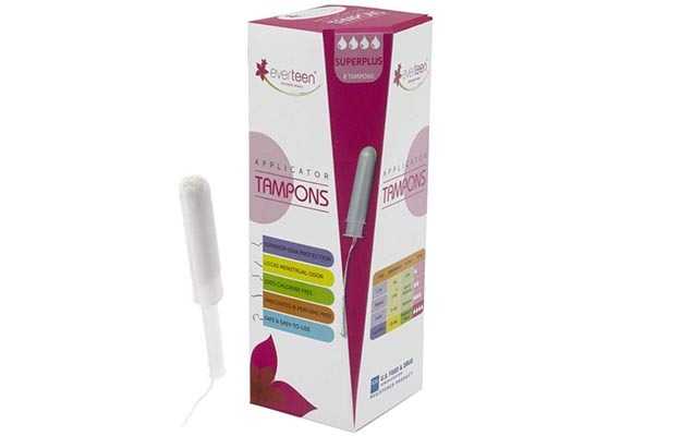 Everteen Super Plus Applicator Tampons For Menstrual Periods