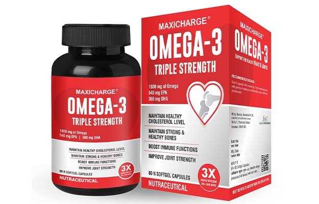 Maxicharge Omega 3 Fish Oil Triple Strength Softgel Capsule
