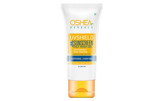 Oshea Herbals Uv Shield Sunscreen Face Wash Gel