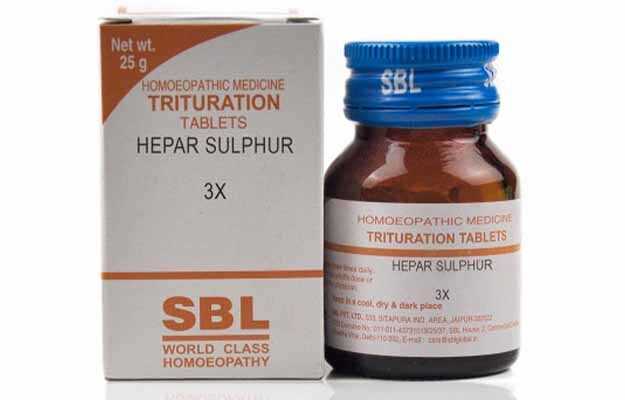 SBL Hepar Sulphur Trituration Tablet 3X