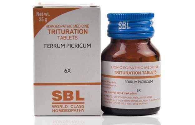 SBL Ferrum Picricum Trituration Tablet 6X