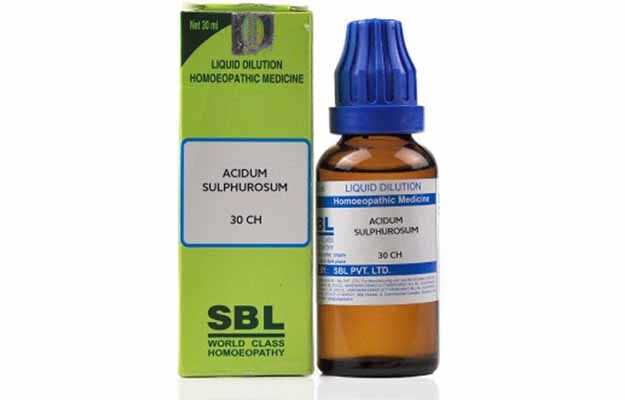 Sbl Acidum Sulphurosum Dilution 30 Ch