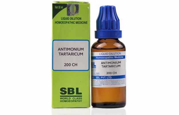 Sbl Antimonium Tartaricum Dilution 200 Ch