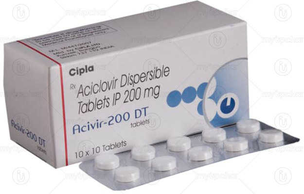 Acivir 200 DT Tablet (10)
