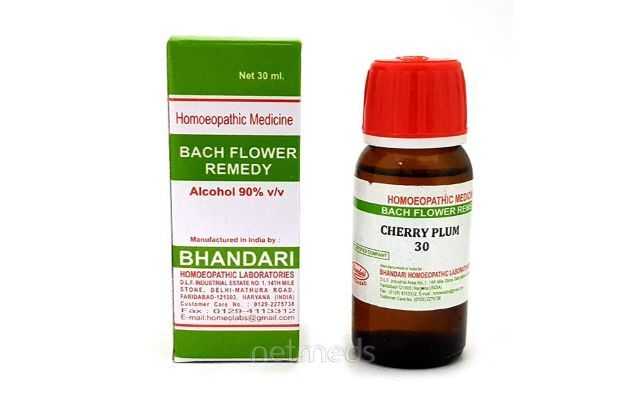 Bhandari Bach Flower Cherry Plum 30 Dilution
