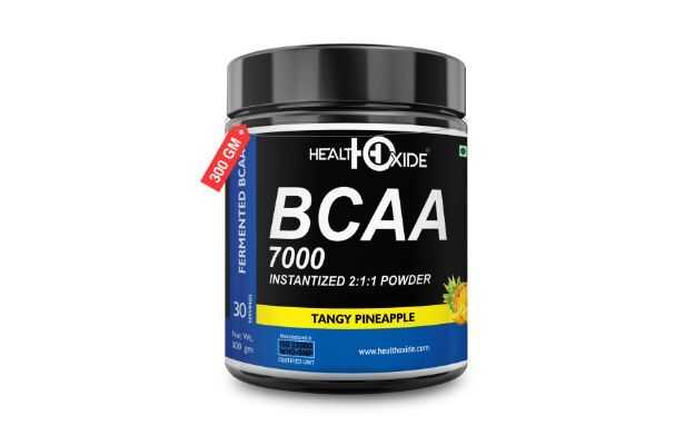  HealthOxide BCAA 7000 Amino Acid Instantized 2:1:1 Powder (Pine Apple)