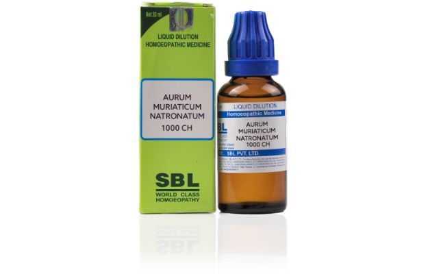 SBL Aurum muriaticum natronatum Dilution 1000 CH
