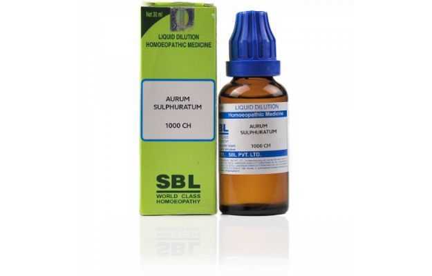 SBL Aurum sulphuratum Dilution 1000 CH