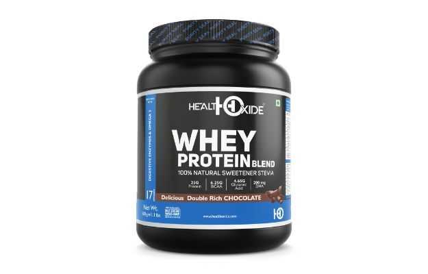 HealthOxide Whey Protein Blend Delicious Double Rich Chocolate Powder 500 gm