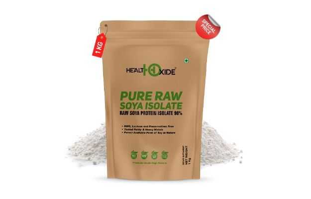 HealthOxide Pure Raw Soya Isolate Protein Powder