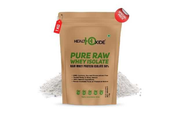 HealthOxide Pure Raw Whey Protein Isolate Powder