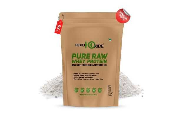 HealthOxide Pure Raw Whey Protein Powder