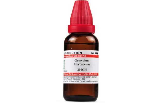 Schwabe Gossypium herbaceum Dilution 200 CH