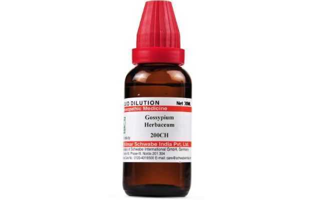 Schwabe Gossypium herbaceum Dilution 200 CH