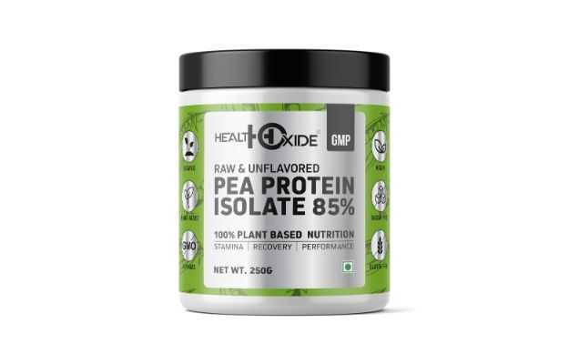 Healthoxide Raw and Unflavoured Pea Protein Isolate 80% Powder