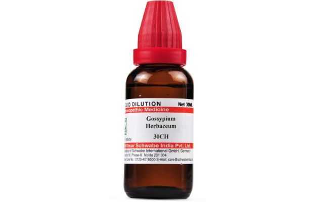 Schwabe Gossypium herbaceum Dilution 30 CH