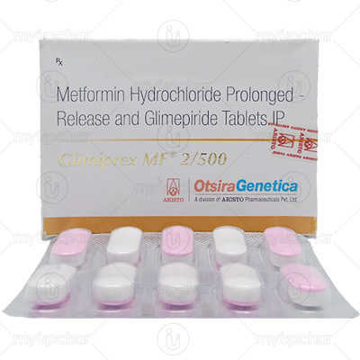 Glimiprex Mf 2 500 Tablet Sr Uses Price Dosage Side Effects Substitute Buy Online