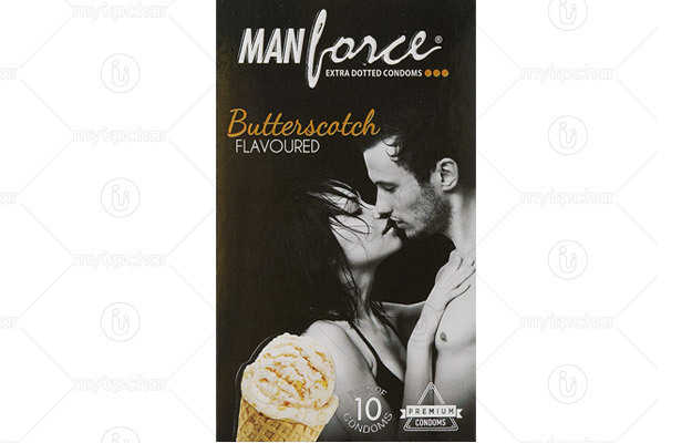 Manforce Extra Dotted Butterscotch Flavoured Condom (10)