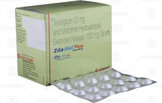 Zita Met Plus 1000 Mg/20 Mg Tablet ER