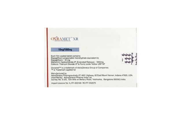 Oxramet XR 10mg/1000mg Tablet