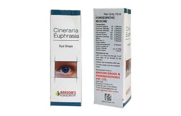 Baksons Cineraria Euphrasia Eye Drop