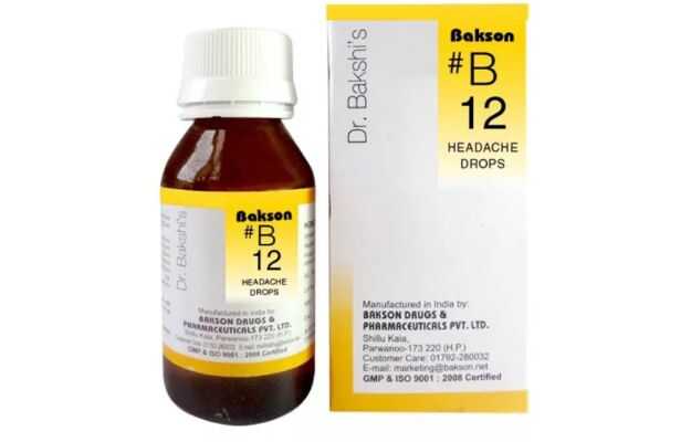 Baksons B12 Headache Drop