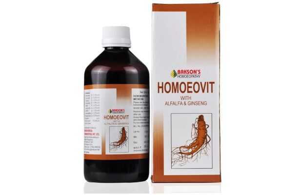 Bakson Homoeovit With Alfalfa & Ginseng Syrup 115ml